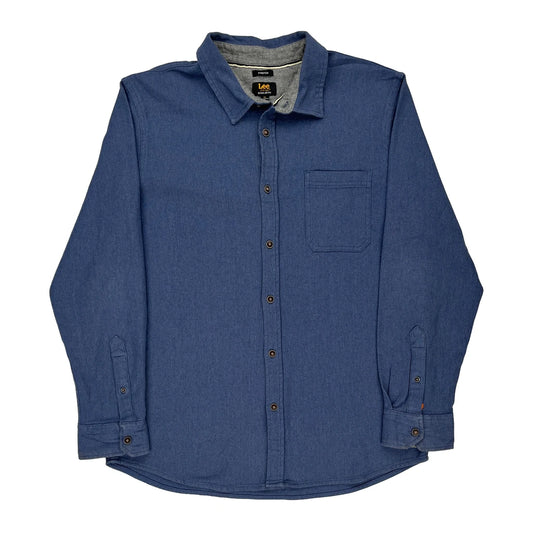 Lee Shirt - XL Blue Cotton Blend