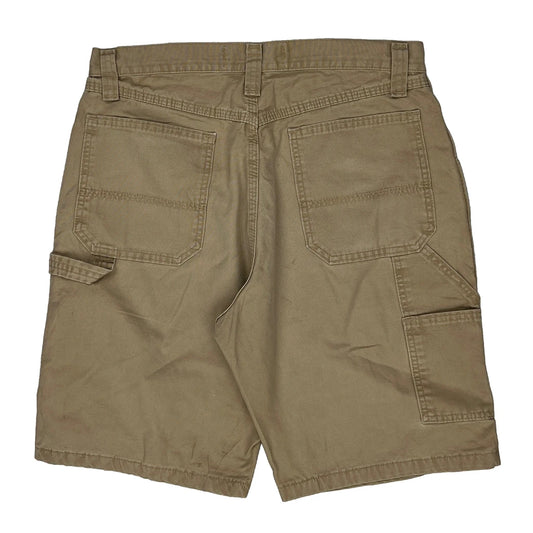 Vintage Wrangler Carpenter Shorts - 32W 10L Beige Cotton