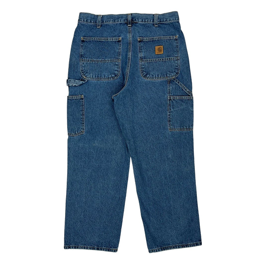 Carhartt Carpenter Jeans - 32W 28L Blue Denim