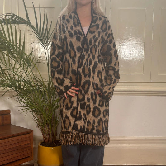 Vintage brown Fiorella Rubino Cardigan - womens large