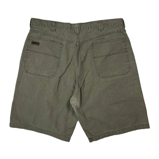 Vintage Wrangler Cargo Shorts - 36W 10L Green Cotton