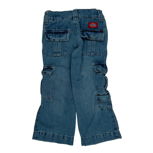Vintage Age 4 Oshkosh Cargo Jeans - Small Blue Cotton