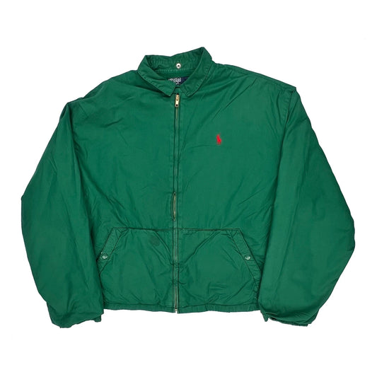 Polo By Ralph Lauren Harrington Jacket - Large Green Cotton