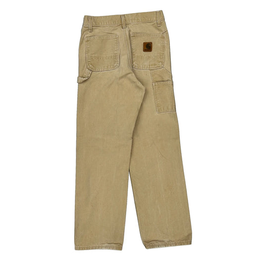 Carhartt Carpenter Trousers - 30W 31L Beige Cotton