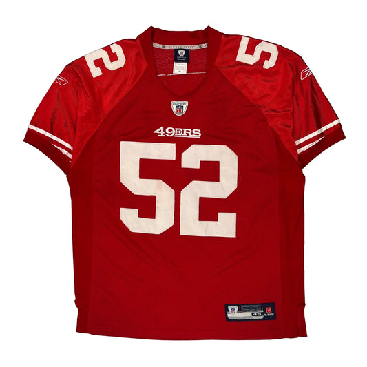 San Francisco 49Ers Reebok Nfl Jersey - Large Red Polyester