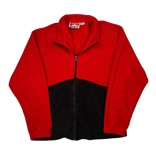 Marlboro Fleece Jacket - Large Black Polyester