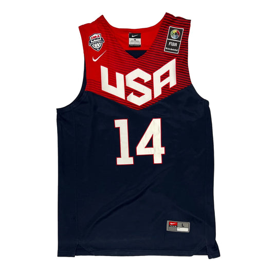 USA Basketball Nike Graphic Jersey - Large Navy Polyester