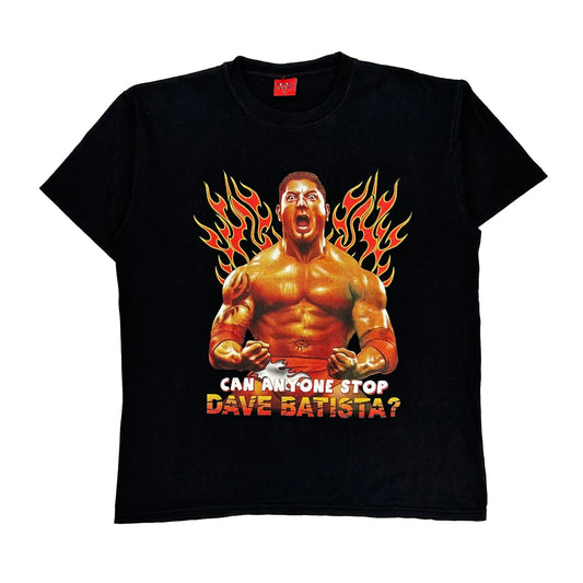Dave Batista Romanticism Graphic T-Shirt - XL Black Cotton
