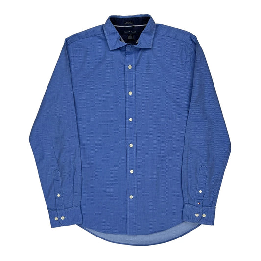 Custom Fit Tommy Hilfiger Shirt - Medium Blue Cotton
