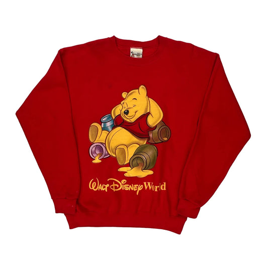 Made In USA Disney Sweatshirt - Medium Red Cotton