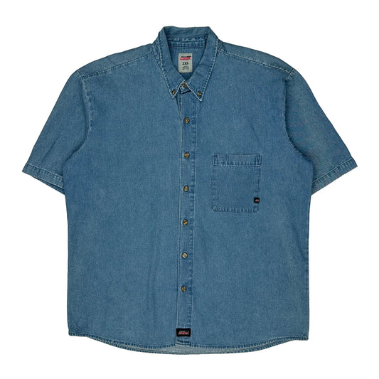 Dickies Denim Shirt - 2XL Blue Cotton