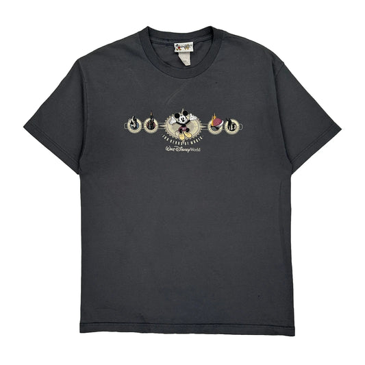 Made In Usa Disney Graphic T-Shirt - Large Grey Cotton