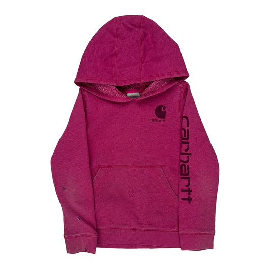 Age 6 Carhartt Hoodie - Small Pink Cotton Blend