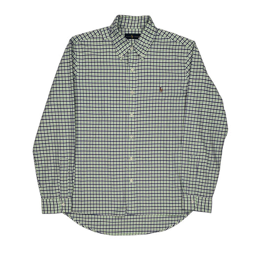 Ralph Lauren Checked Shirt - Large Blue Cotton