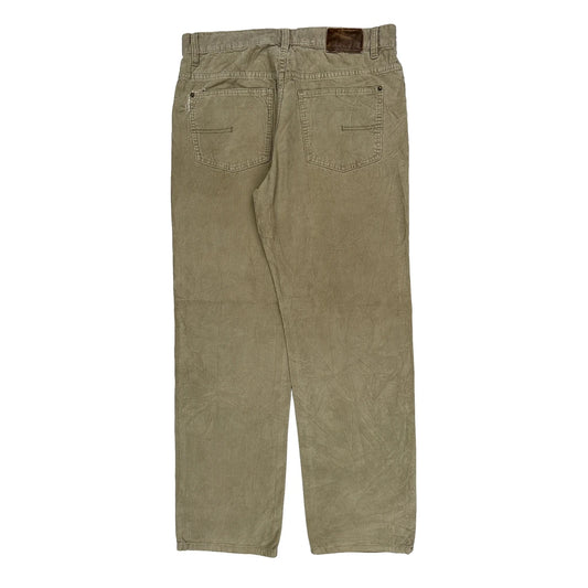 Calvin Klein Jeans Cord Trousers - 33″ Waist Beige Corduroy