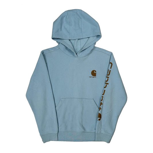 Carhartt Hoodie - Large Blue Cotton