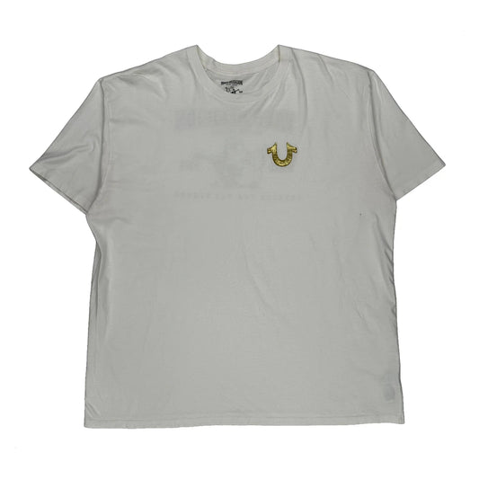 World Tour True Religion Graphic T-Shirt - 3XL White Cotton