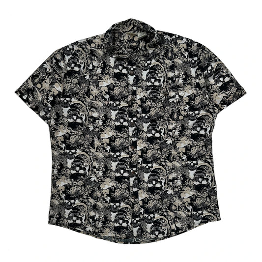 725 Graphic Short Sleeve Shirt - XL Black Cotton