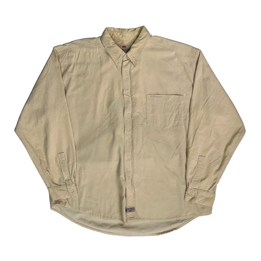 Vintage Levis Cord Shirt - Large Beige Cotton