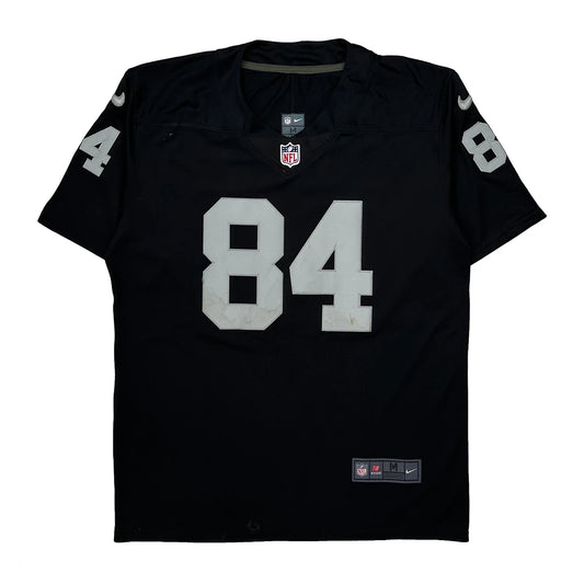 Vintage Raiders Nike Nfl Jersey - Medium Black Polyester