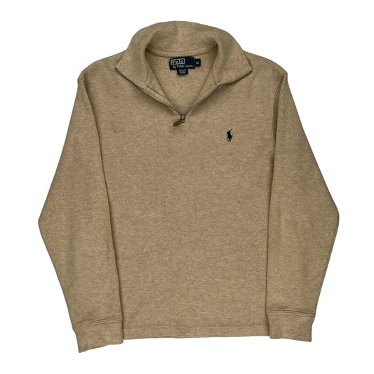 Polo By Ralph Lauren 1/4 Zip - Medium Beige Cotton