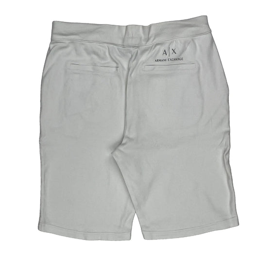 Vintage Armani Exchange Shorts - Medium White Cotton