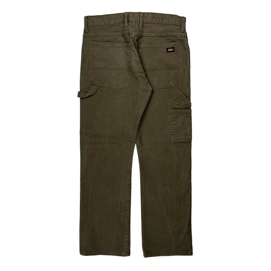 Dickies Carpenter Trousers - 32W 30L Brown Cotton