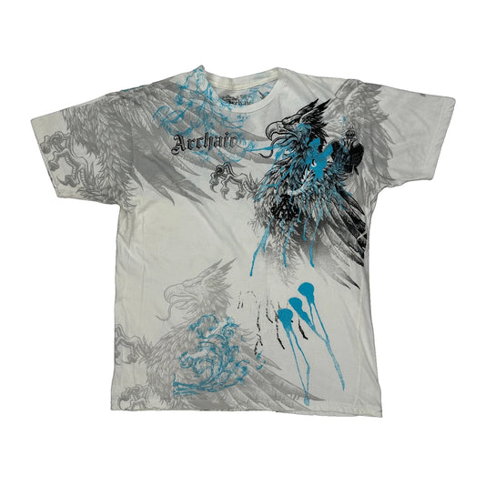 Archaic Graphic T-Shirt - 2XL White Cotton