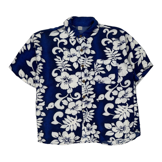 Unbranded Hawaiian Shirt - Small Blue Cotton