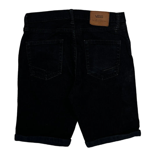 Vintage Vans Denim Shorts - 30W 10L Black Cotton