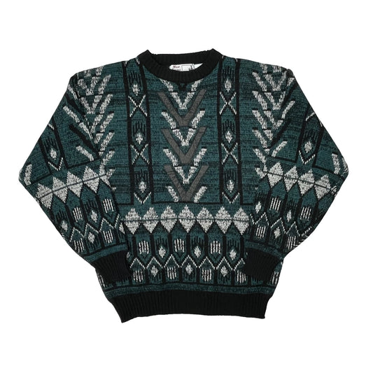 Vintage Unbranded Jumper - Medium Green Acrylic