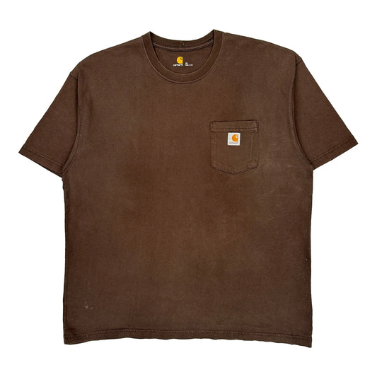 Carhartt T-Shirt - XL Brown Cotton