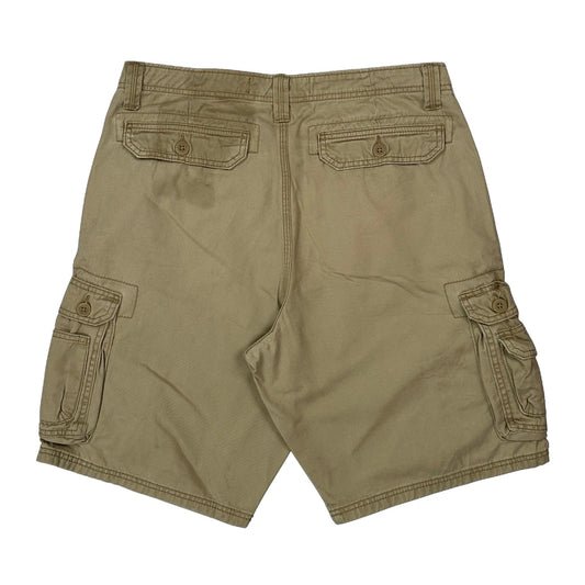 Vintage Lee Cargo Shorts - 33W 11L Beige Cotton