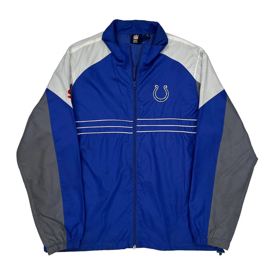 Indianapolis Colts Reebok Nfl Windbreaker - Large Grey Polyester