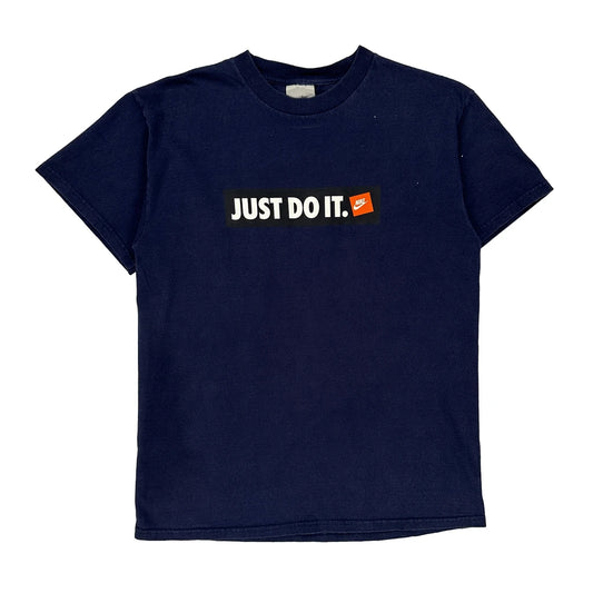 Nike T-Shirt - Medium Navy Cotton