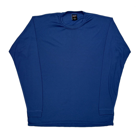 Vintage Made In USA Patagonia Capeline Long Sleeve T-Shirt - XL Blue Polyester