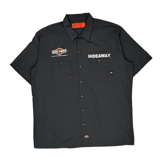 Hideaway Dickies Short Sleeve Shirt - XL Black Polyester Blend