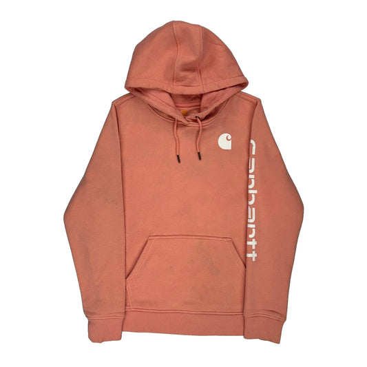 Carhartt Hoodie - Medium Pink Cotton Blend