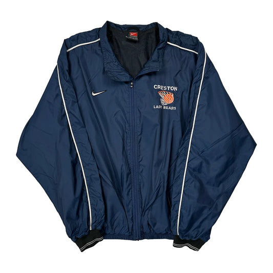 Creston Lady Bears Nike Windbreaker - Large Blue Polyester
