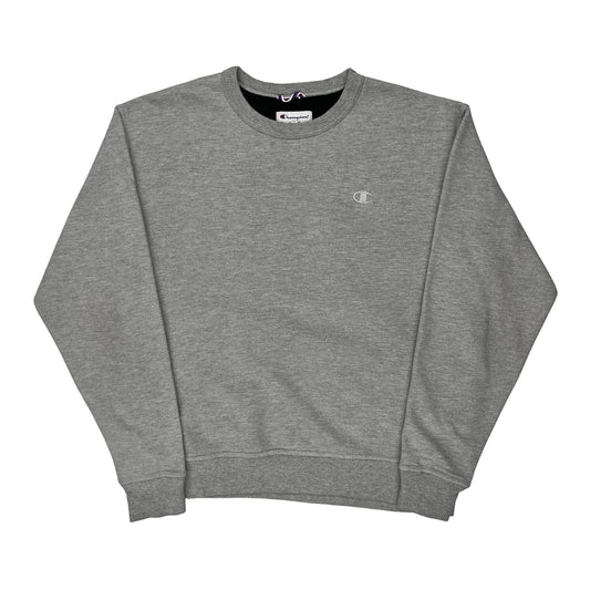 Champion Sweatshirt - Large Grey Cotton Blend