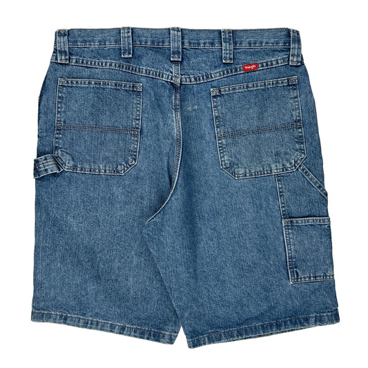 Wrangler Carpenter Shorts - 36W 11L Blue Cotton