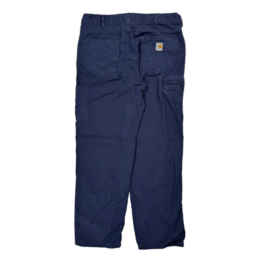 Carhartt Carpenter Trousers - 34W 32L Navy Cotton Blend
