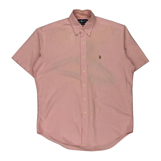 Blaire Ralph Lauren Short Sleeve Shirt - Medium Pink Cotton