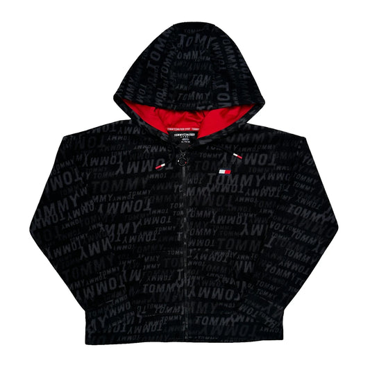 Vintage Tommy Hilfiger Fleece - XL Black Polyester