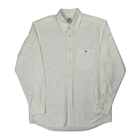 Lacoste Shirt - Large White Cotton