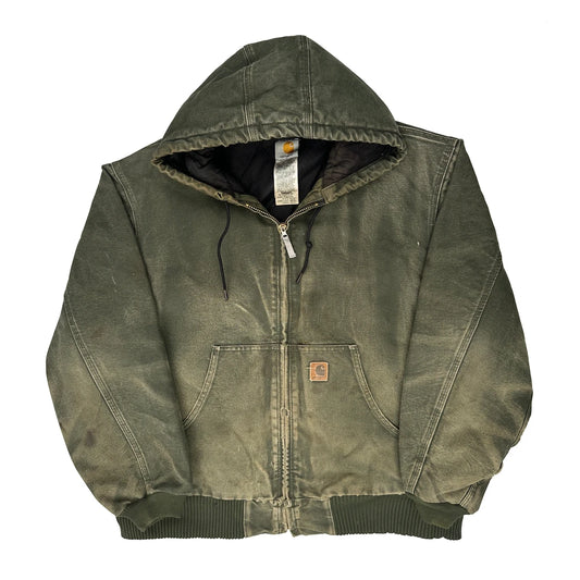 Vintage Carhartt J130 Mos Jacket - XL Green Cotton