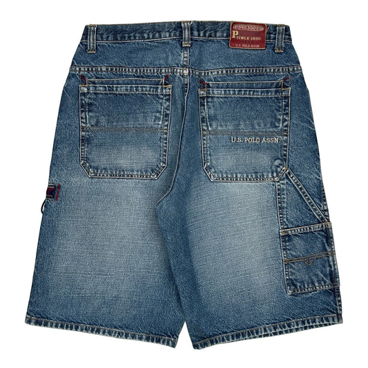 U.S. Polo Assn. Denim Shorts - 34W 11L Blue Cotton
