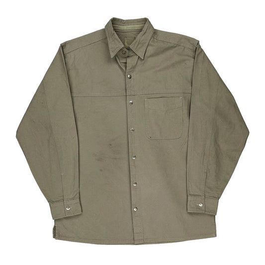Unbranded Shirt - Medium Khaki Cotton