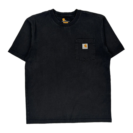 Carhartt T-Shirt - Medium Black Cotton