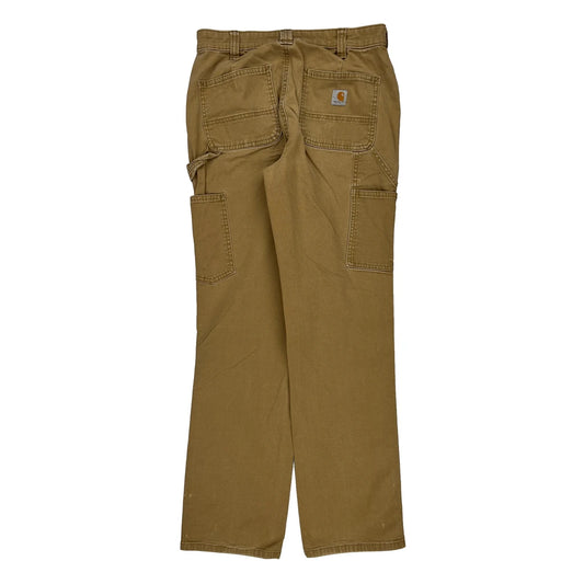 Carhartt Double Knee Carpenter Trousers - 28W UK 8 Brown Cotton